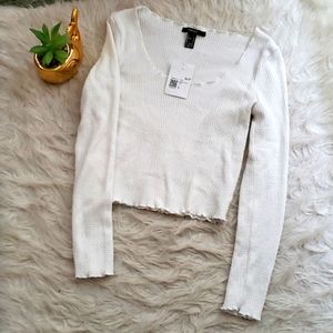 Large Forever 21 crop sweater